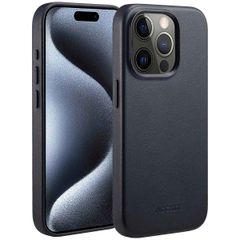 Accezz Cover in Pelle con MagSafe Apple iPhone 15 Pro - Onyx Black