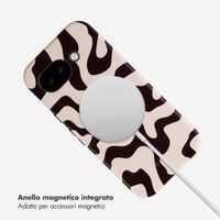 Selencia Cover posteriore Vivid con MagSafe Google Pixel 10a - Art Wave Black