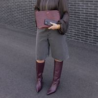 Selencia Cover per laptop Croco 11 pollici - Burgundy