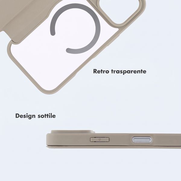 imoshion Bookcase trasparente con MagSafe Apple iPhone 18 Pro Max / 17 Pro Max - Beige