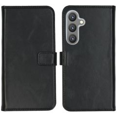 Selencia Cover a libro in vera pelle Samsung Galaxy S24 Plus - Nero