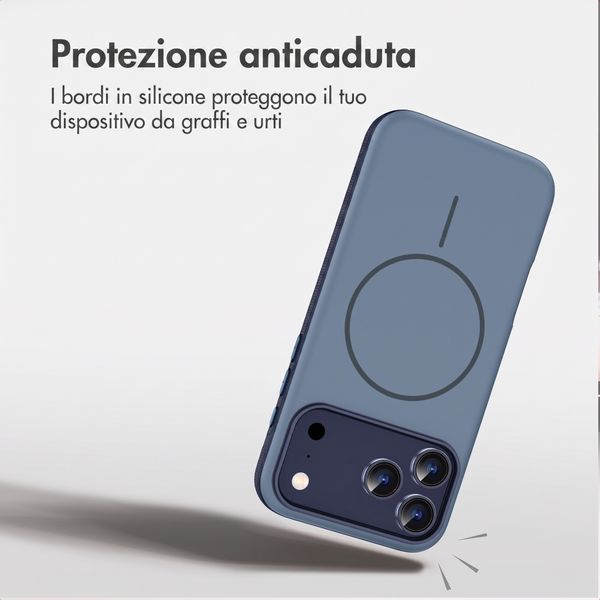 imoshion Cover posteriore Color con Thin MagSafe Ring Apple iPhone 17 Pro - Blu scuro