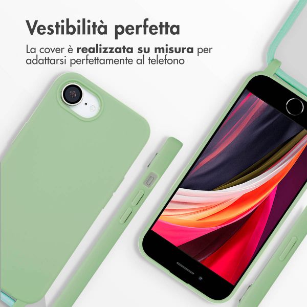 imoshion Cover in Silicone con Cordino Apple iPhone 17e / 16e - Verde