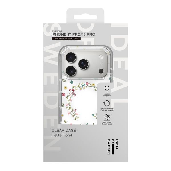 iDeal of Sweden Cover Trasparente con MagSafe Apple iPhone 18 Pro / 17 Pro - Petite Floral