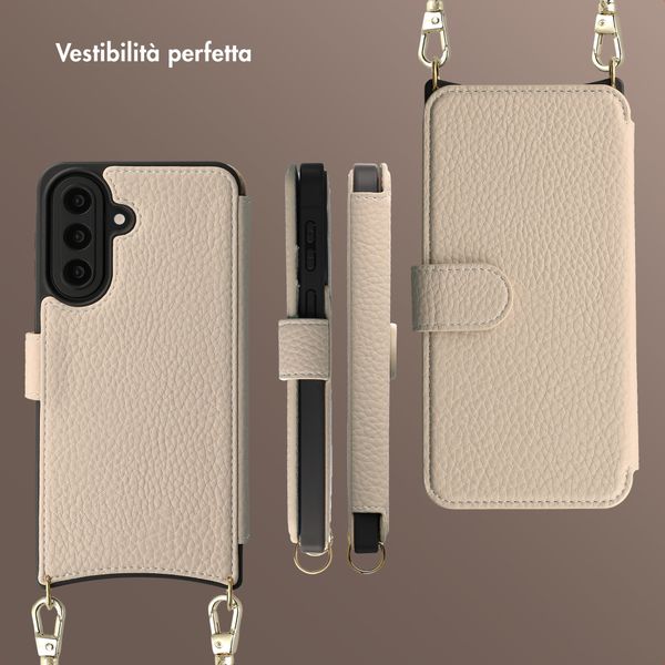 Selencia Cover Riva con MagSafe e cordino Samsung Galaxy A57 (5G) - Beige