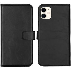 Selencia Cover a libro in vera pelle Apple iPhone 11 - Nero