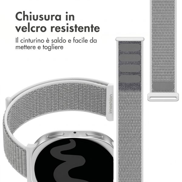 imoshion Cinturino in nylon Samsung Galaxy Watch 8 (40/44mm) / Classic (46mm) - Seashell