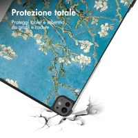 imoshion Cover Trifold Design Apple iPad Pro 13 (2025) M5 / (2024) M4 - Green Plant
