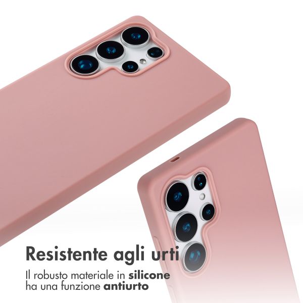 imoshion Cover in Silicone con Cordino Samsung Galaxy S25 Ultra - Sand Pink