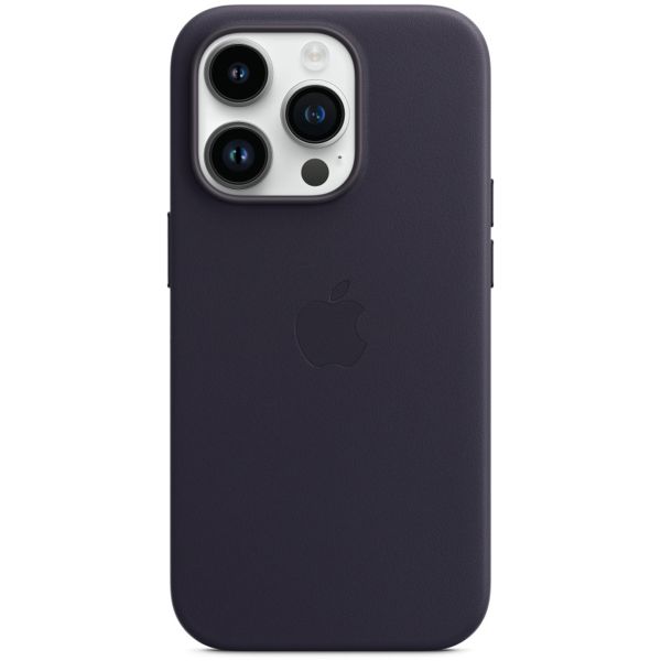 Apple Cover Posteriore in Pelle con MagSafe Apple iPhone 14 Pro - Ink