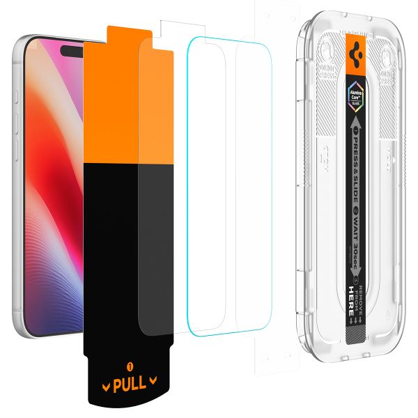 Spigen Vetro temperato privacy GLAStR EZ Fit + Applicatore - confezione da 2 Apple iPhone 18 Pro