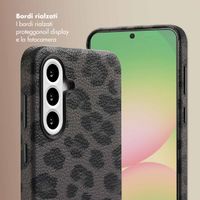 Selencia Cover Sabi Stampa pantera con MagSafe Samsung Galaxy A56 - Midnight Black