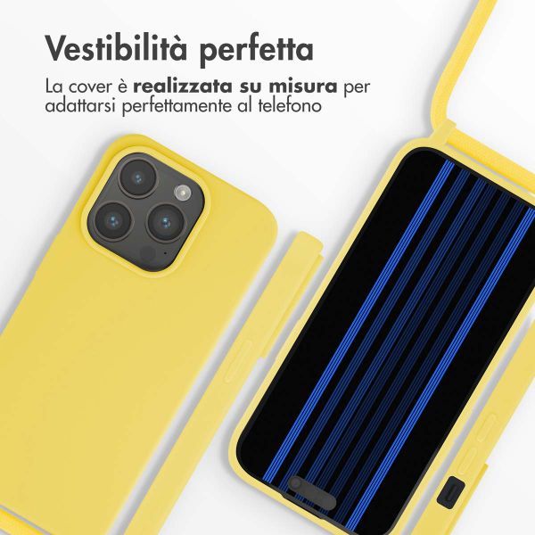 imoshion Cover in Silicone con Cordino Apple iPhone 15 Pro - Giallo