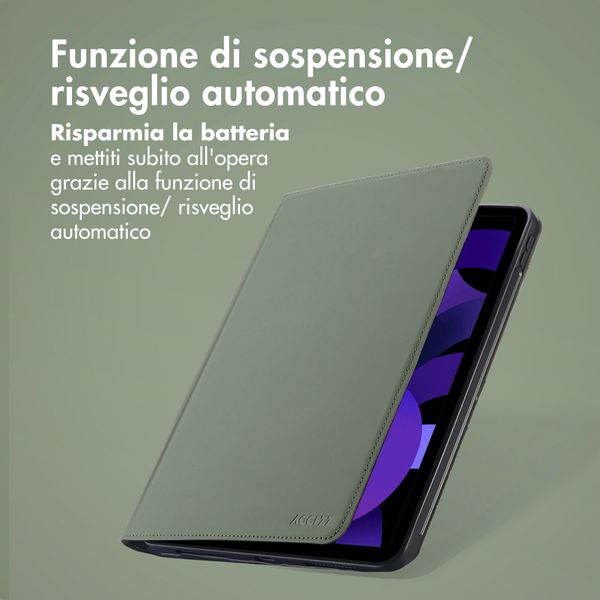 Accezz Cover Tablet Classica Apple iPad 11 (2025) 11 pollici A16 / iPad 10 (2022) 10.9 pollici - Verde