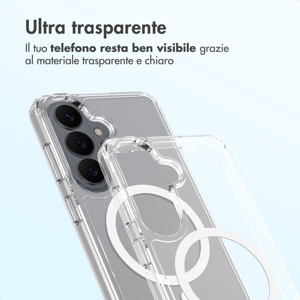Accezz Cover posteriore Xtreme Impact con MagSafe Samsung Galaxy S26 - Trasparente