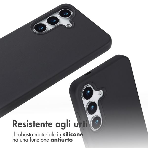 imoshion Cover in Silicone con Cordino Samsung Galaxy S25 Plus - Nero