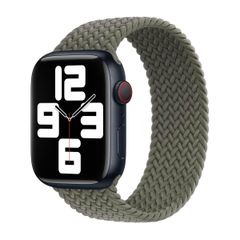 Apple Cinturino Solo intrecciato Apple Watch | 38/40/41/42 mm - Taglia 9 - Olive