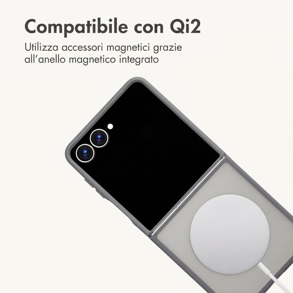 imoshion Cover posteriore Color Guard con MagSafe Samsung Galaxy Z Flip 8 - Grigio