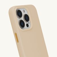 Selencia Cover posteriore Rivièra con MagSafe con ganci rimovibili Apple iPhone 15 Pro - Milky Latte