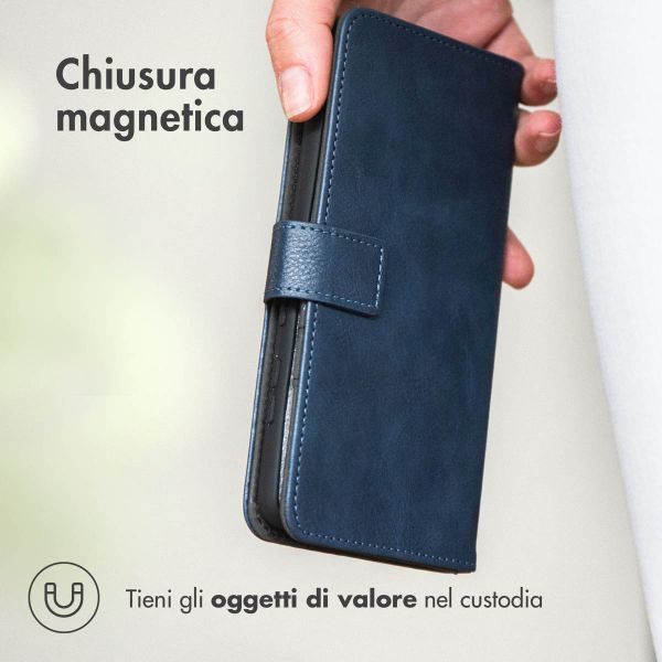 imoshion Cover a libro di Lusso Apple iPhone 13 Mini - Blu scuro