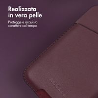 Accezz Portacarte in pelle - Compatibile con MagSafe e Qi2 - Heath Purple