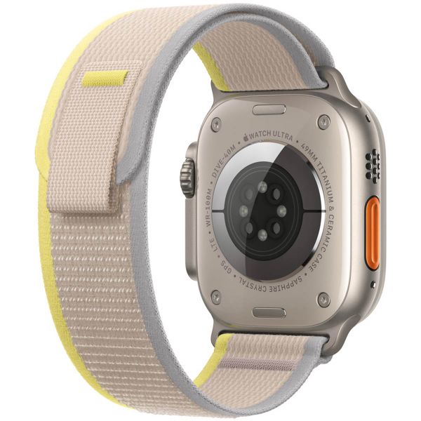 Apple Cinturino Trail Loop Apple Watch | 44/45/46/49 mm - Taglia S/M - Giallo / Beige