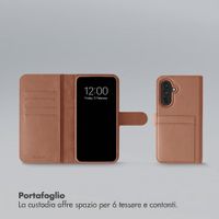 Selencia Libreria rimovibile Olyn con MagSafe Samsung Galaxy A37 (5G) - Marrone