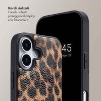 Selencia Cover per telefono Nova con cordino e portacarte Apple iPhone 17 - Leopard