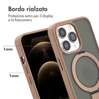 Accezz Cover con anello e supporto con MagSafe Apple iPhone 13 Pro - Marrone