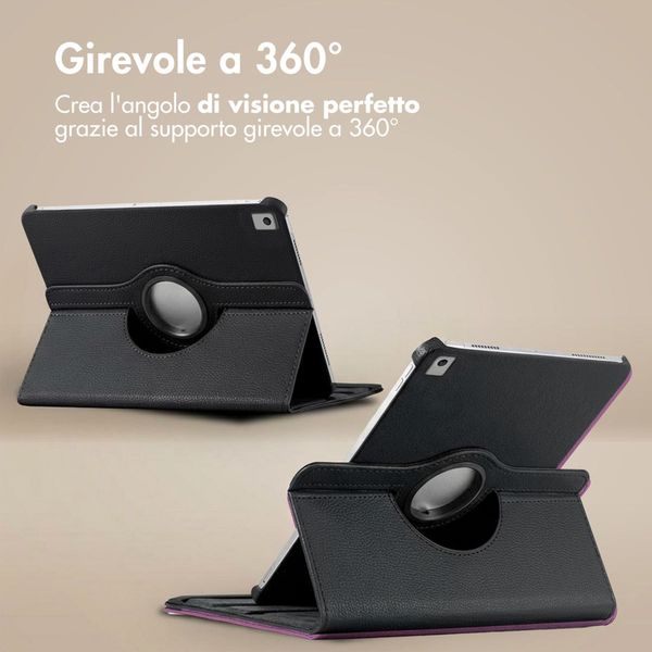 imoshion Cover Girevole a 360° Apple iPad 9 (2021) 10.2 pollici / iPad 8 (2020) 10.2 pollici / iPad 7 (2019) 10.2 pollici - Nero