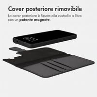 imoshion Cover a libro di lusso 2-in-1 rimovibile Samsung Galaxy S26 FE - Nero