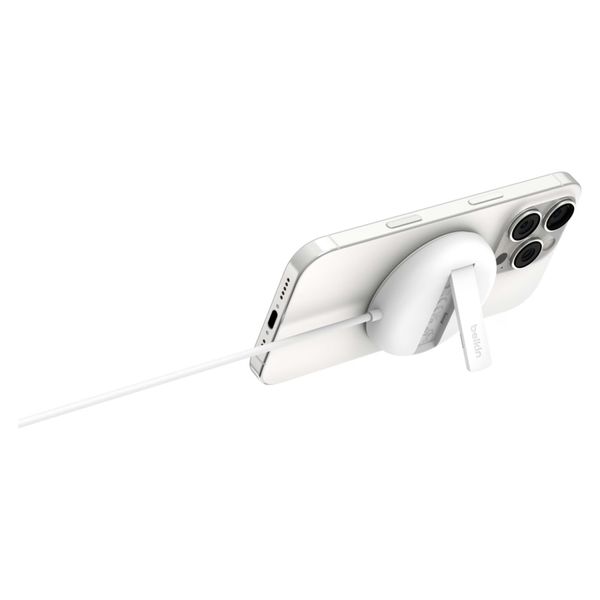 Belkin BoostCharge Pro Caricatore Magnetico 15W USB-C - MagSafe e Qi2 - Bianco