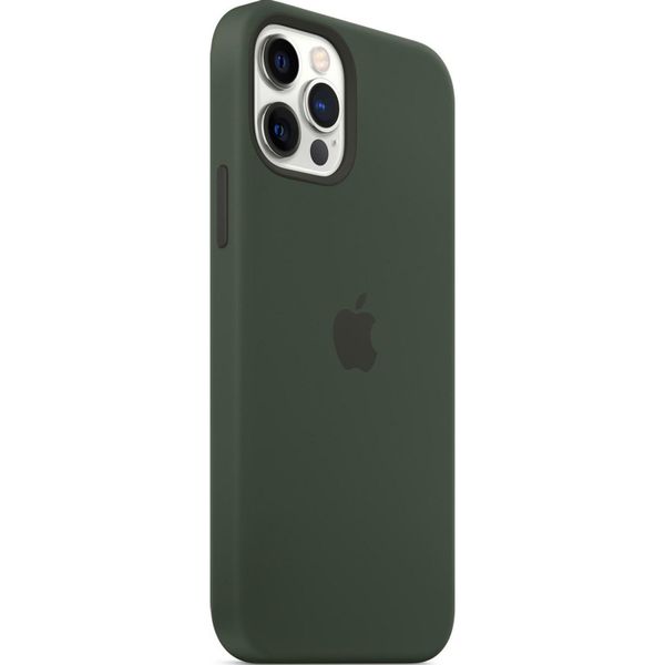 Apple Cover Posteriore in Silicone con MagSafe Apple iPhone 12 (Pro) - Cypress Green
