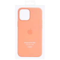 Apple Cover Posteriore in Silicone con MagSafe Apple iPhone 12 Pro Max - Kumquat