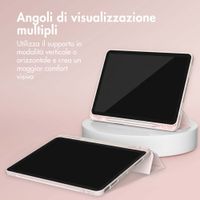 Accezz Cover a libro in silicone Smart Apple iPad Air 13 pollici (2026) M4 / (2025) M3 / (2024) M2 - Rosa