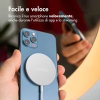 Accezz Caricabatterie Wireless USB-C - Caricatore Senza Fili MagSafe e Qi2 - 1 metro - Bianco