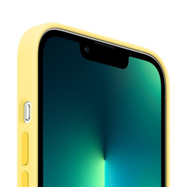 Apple Cover Posteriore in Silicone con MagSafe Apple iPhone 13 Pro Max - Lemon Zest