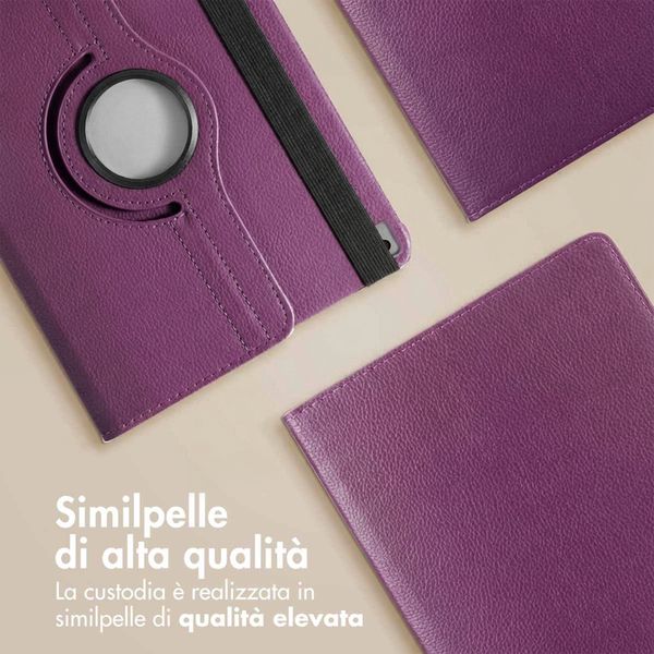 imoshion Cover Girevole a 360° Apple iPad 9 (2021) 10.2 pollici / iPad 8 (2020) 10.2 pollici / iPad 7 (2019) 10.2 pollici - Viola