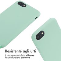imoshion Cover in Silicone con Cordino Apple iPhone SE (2022 / 2020) / 8 / 7 - Menta verde