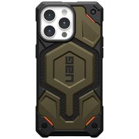 UAG Cover Posteriore Monarch Pro Apple iPhone 15 Pro Max - Kevlar Element Green