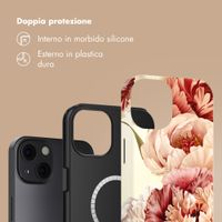 Selencia Cover posteriore Vivid con MagSafe Apple iPhone 13 - Vintage Peony