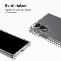 Accezz Cover Posteriore Xtreme ad Alta Protezione Samsung Galaxy Z Fold 8 - Trasparente