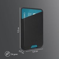 Accezz Portacarte in pelle magnetico - Compatibile con Apple Find My - Onyx Black