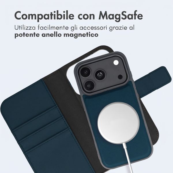 imoshion Cover a libro di lusso 2-in-1 rimovibile Apple iPhone 18 Pro Max / 17 Pro Max - Blu