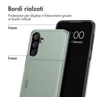 imoshion Cover Posteriore con Porta Carte Samsung Galaxy A27 (5G) - Verde