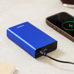 imoshion Powerbank in alluminio Ultra Series 20.000 mAh - Ricarica rapida fino a 33 watt - Cobalt Blue