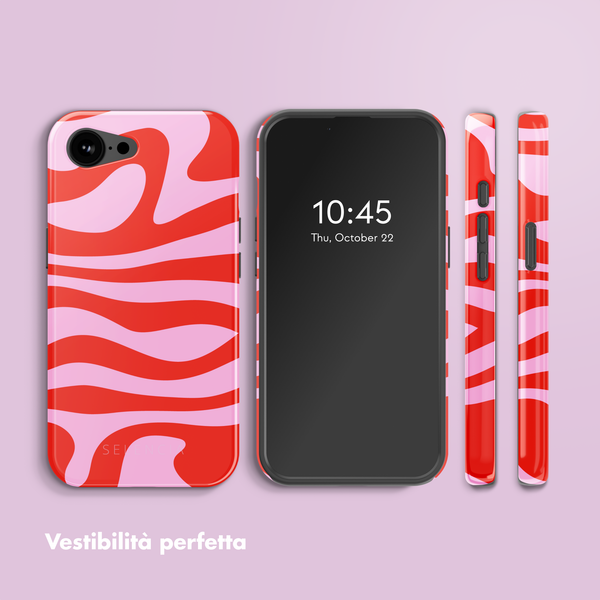 Selencia Cover posteriore Vivid con MagSafe Apple iPhone 17e / 16e - Dream Swirl Pink