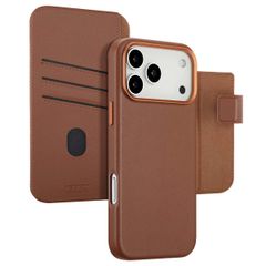 Accezz Cover in pelle 2 in 1 con MagSafe Apple iPhone 17 Pro Max - Sienna Brown