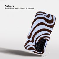 Selencia Cover Vivid Wavy con MagSafe Samsung Galaxy S26 Ultra - Dream Swirl Chocolate