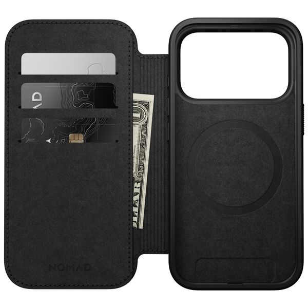 Nomad Cover a libro in pelle moderna Apple iPhone 18 Pro Max / 17 Pro Max - English Tan
